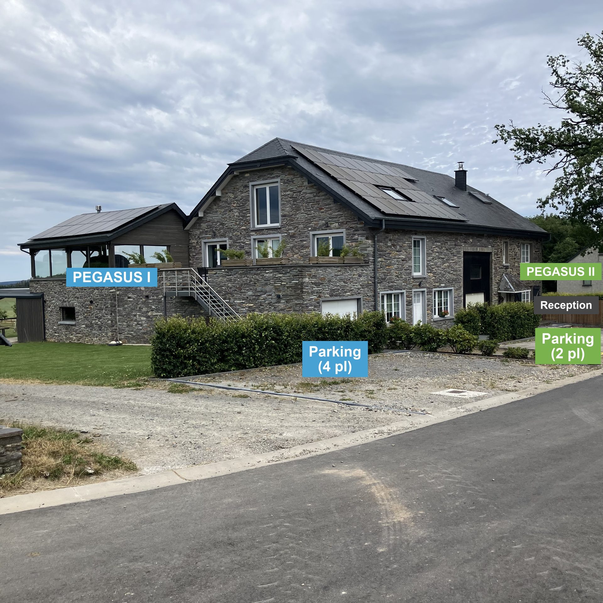 PEGASUS B&B — accès et parking